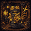 Grid Gremlin Volt, a soot-colored technician with bright goggles and a copper coil